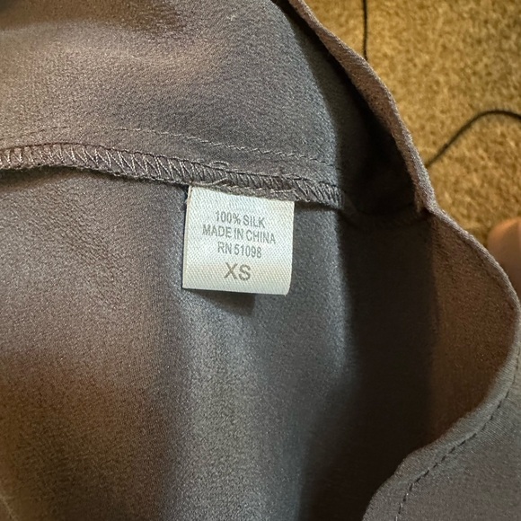 Gray Acrobat Silk Blouse XS - Picture 4 of 4